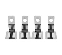 Staffa di luce di segnale di marcia di marcia in alluminio universale indicatore posteriore in lega per la lampada per le bici per biciclette di Street Bike 2pcs per Cafe Racers (Argento)