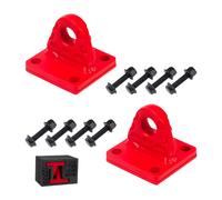 Staffa di montaggio a ghelli con ghelle 2x d con piastra di supporto per