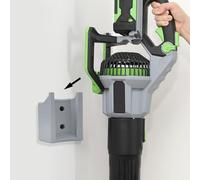 Staffa di montaggio a parete compatibile con EGO 765 CFM Power+ LB7654 LB7650 per soffiatore per foglie, in ABS, soluzione salvaspazio per l'organizzazione del garage (grigio)