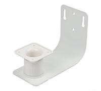 Staffa di montaggio a parete compatibile per mangiatoia per uccelli BirdBuddy, dispositivo in ferro resistente per bird watching all'aperto, kit di montaggio per telecamera per uccelli bianco sul