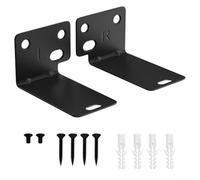 Staffa di montaggio a parete in metallo per Bose Soundbar 300 500 700 900 e SoundTouch, resistente supporto salvaspazio con viti, nero