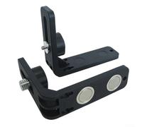 Staffa di montaggio a parete magnetica a forma di L con magneti ad alta resistenza, supporto stabile da 5/8 pollici e filettatura da 1/4 di pollice, compatibile per posizionamento a mani libere per