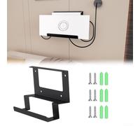 Staffa di montaggio a parete per router, kit di montaggio salvaspazio in metallo compatibile per router Starlink per GEN 3 e per forniture V3, nero
