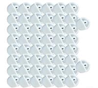 Staffa di montaggio a parete per specchio, 20 clip in plastica trasparente, senza cornice, kit di ganci di sicurezza resistenti alternativi per pareti solide e porte in legno (B 50 pezzi)