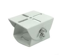 Staffa di montaggio a parete per telecamera di sicurezza in alluminio per interni ed esterni, supporto regolabile per monitor con angolo flessibile bianco 75x80x50mm (1PC)