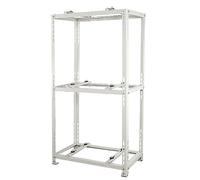 Staffa di montaggio a parete, Supporto da terra CA mini diviso in acciaio zincato, dimensioni multiple, montaggio CA: staffa antivibrante for carichi pesanti(90 * 150 * 50cm)