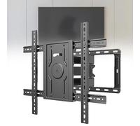 Staffa di montaggio a parete telescopica per TV LCD da 40 a 120 pollici, supporta rotazione sinistra e destra, design resistente, perfetto per schermi da 75 e 120 pollici, facile installazione.