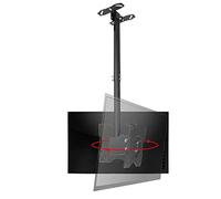 Staffa di montaggio a soffitto motorizzata per TV, regolabile in altezza su entrambi i lati, supporto inclinabile e girevole per TV da 20 a 32 pollici, peso massimo 27,2 kg