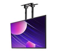 Staffa di montaggio a soffitto per TV, staffa di montaggio per TV a schermo singolo bipolare ad altezza regolabile, staffa di montaggio per TV a soffitto telescopica inclinabile, adatta per TV a basso