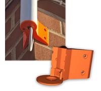 Staffa di montaggio angolare compatibile con Ubiquiti U6-Mesh/UAP-FlexHD, montaggio a parete con copertura su entrambi i lati, canale cavo incassato, staffa angolare ad angolo retto