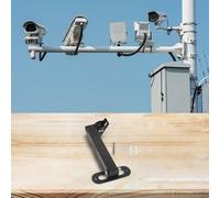 Staffa di montaggio angolare da parete per telecamere CCTV, braccio in metallo regolabile per una visione ottimale e un'installazione sicura (40 cm)