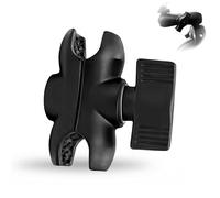 Staffa di montaggio compatibile con braccio a doppio snodo RAM di dimensioni B, braccio di collegamento a due fori da 6 cm per supporto per telefono da moto e supporto GPS, compatibile con adattatore