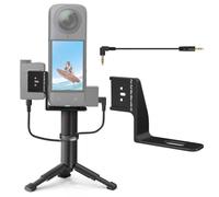 Staffa di montaggio di espansione a forma di L per Insta360 X5 Cold Shoe Adapter Mount per DJI Mic Mini ricevitore Audio Holder per accessori per fotocamera Insta 360 X5