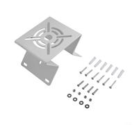 Staffa di montaggio in metallo per telecamera CCTV, 1 confezione da 1 supporto ad angolo retto per telecamere di sicurezza PTZ Dome Outdoor con finitura verniciata bianca resistente alla ruggine