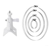 Staffa di montaggio in metallo zincato resistente alla ruggine per telecamere da esterno come Arlo per WYZE per EUFYCAM, supporta una rotazione di 360 gradi e un'inclinazione di 180 gradi (bianco)