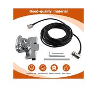 Staffa di Montaggio per Antenna per Auto RB-400 con Cavo di Alimentazione Coassiale di Prolunga da 5 M Regolabile per Antenna per Autoradio Mobile QTY