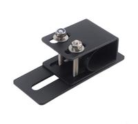 Staffa di montaggio per box da tetto auto, 2 pezzi, regolabile, per applicazioni su binari da tettuccio, gamma da 120 mm fino a 183 mm, in acciaio al carbonio con imbottitura in gomma