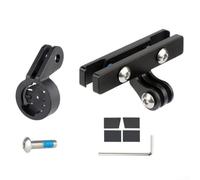 Staffa di montaggio per fanale posteriore con supporto di estensione e bulloni in acciaio inox per luce da ciclismo Magicshine RN120, colore nero
