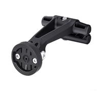 Staffa di montaggio per fanale posteriore per Garmin, versatile adattatore per fanale posteriore in plastica per bicicletta di sicurezza, include hardware, nero, 81 x 56 mm