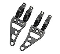 Staffa di Montaggio per Faro Forcella, Accessorio Universale di Montaggio Nero in Lega di Alluminio Cnc per Auto Suzuki Supporti per Fari Moto, Staffe per Forcella Powersports 41 Mm di Ricambio per Su