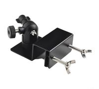 Staffa di montaggio per grondaia in lega di alluminio per pannello solare, compatibile con telecamere di sicurezza Arlo HD/Light/Ultra/Pro/Pro 2, rotazione a 360°, installazione senza attrezzi (nero)