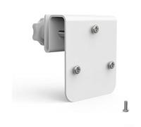 Staffa di montaggio per grondaia in metallo per eufy Security per eufyCam S340 E42 E30, supporto da parete per telecamera solare bianca con design stabile per sistema di monitoraggio della sicurezza