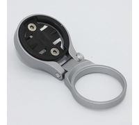 Staffa di montaggio per manubrio della bicicletta in alluminio CNC, compatibile con sistemi GPS Garmin Edge 200/500/510/520/800/810/820 (grigio)