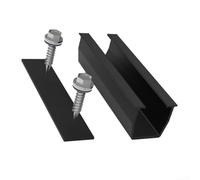 Staffa di montaggio per modulo solare in lega di alluminio da 12 cm, compatibile con più tipi di telaio di pannelli solari (1 pezzo)