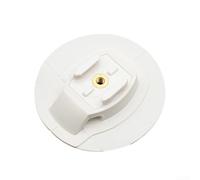 Staffa di montaggio per tavola da surf bianca 10 cm bianca per tavola da | Design robusto in PVC, riduce al minimo le vibrazioni, tenuta sicura per vlog dinamici dell'acqua, riprese stabili