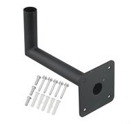 Staffa di montaggio per tetto a banderuola in acciaio resistente con hardware, design a L per esterni resistente alla ruggine, adatta a bandane a vento standard, antenne, stazioni meteorologiche,