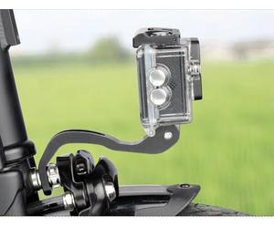 Staffa di montaggio pieghevole per fanale anteriore in lega di alluminio per un posizionamento esterno e prestazioni costanti su guida (A)