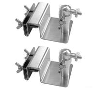 Staffa di montaggio regolabile in acciaio inox per grondaia per e per fotocamere Arlo, supporto esterno resistente alle intemperie, compatibile con viti da 1/4 di pollice (2 pezzi)