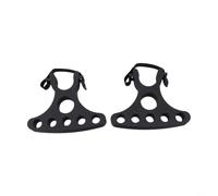 Staffa di montaggio regolabile per manubrio della bicicletta, per manubri da 22-31,8 mm, accessorio per ciclismo in plastica nera, 135 x 104 mm