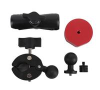 Staffa di Montaggio Satellitare Regolabile per Kit di Morsetti per Scala per Camion Mini e Yacht con Lega di Alluminio e Materiale ABS, Corrispondenza Esatta con L'adattatore per