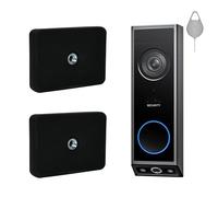 Staffa di montaggio senza trapano compatibile con eufy Security Video Doorbell E340 Supporto magnetico per fotocamera, montaggio a parete per campanello con filettatura da 1/4" per superfici