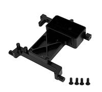 Staffa di montaggio servo fissa, staffa di montaggio servo fissa in lega di alluminio Supporti servo di ricambio, sostituzione per servi e parti con staffa fissa servo SCX6 1/6 (Nera)