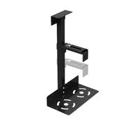Staffa di montaggio sotto scrivania per processore, supporto per PC sotto scrivania e da parete | Supporto CPU per case computer - Supporto da banco da parete per computer regolabile a 360 gradi, può