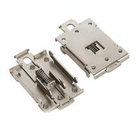 Staffa di montaggio su guida DIN da 35 mm per relè a stato solido monofase, supporto relè in acciaio inossidabile con design resistente alla corrosione per automazione industriale e pannelli di