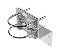 Staffa di montaggio su palo morsetto per albero con doppi bulloni a U, montaggio hardware antivibrazione con ganascia a V per pali da 1,1-5 cm, kit di montaggio per antenna esterna in ferro per