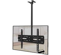 Staffa di montaggio TV regolabile per schermi LED, estensione girevole inclinabile, supporta 49,9 kg, installazione a parete o a soffitto