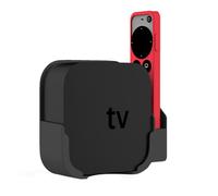 Staffa di montaggio universale per Apple TV per TV a parete compatibile con tutte le generazioni progettata negli Stati Uniti con anello di