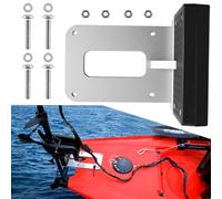 Staffa di montaggio universale per motore di pesca a traina a poppa per kayak, staffa di supporto per motori elettrici a traina a morsetto