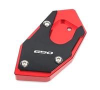 Staffa di parcheggio stabile Moto CNC Cavalletto Piede Laterale Estensione Pad Piastra Di Supporto Ingrandire Accessori Per CB650R 2019-2023(rosso)