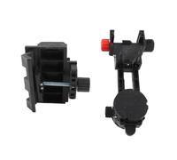 Staffa di regolazione a 360 gradi a forma di L, adattatore di livello con clip, materiale ABS, montaggio a parete a soffitto per strumenti di layout di misurazione del livello