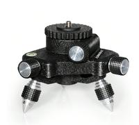 Staffa di regolazione della rotazione della base a 360 gradi per linea di strumenti di misurazione dell'interfaccia da 1/4 o 5/8 pollici, connessione a treppiede con livello laser, base girevole fine