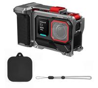 Staffa di scatto per fotocamera Insta360 Ace Pro 1/2 supporto per impugnatura della fotocamera, lunetta protettiva rimovibile in lega di alluminio telaio gabbia con supporto a scarpa fredda e foro per