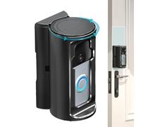 Staffa di sicurezza del campanello - supporto per campanello ad anello, regolabile senza supporto di volo del trapano, design robusto di installazione sicuro | Monte esterno per appartamento, garage,