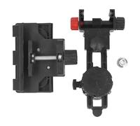 Staffa di sintonizzazione fine Adattatore di livello 360 gradi Supporto regolabile Forma L Pivot Base con clip a soffitto montato per il livello di misurazione del layout strumenti ABS ABS