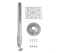 Staffa di sospensione verticale per telecamera PTZ Dome: supporto di sicurezza estensibile 30-60 cm robusto alluminio parete soffitto apparecchio argento (30-60 cm)