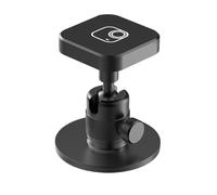 Staffa di sterzo magnetica per Insta360 GO Ultra, supporto girevole a 90° e 180° in lega di alluminio per visualizzazione e registrazione flessibili, riutilizzabile, design compatto nero, 6 x 6 x 7 cm